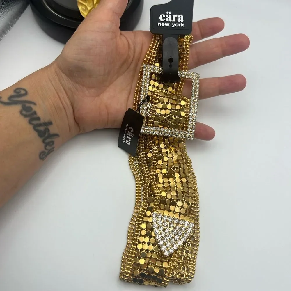 Cara New York vintage Gold Sequin Belt
